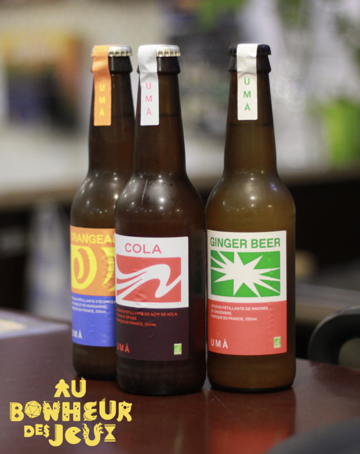 Un trio de boissons éthiques et bios.